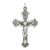 Sterling Silver Antiqued INRI Crucifix Pendant