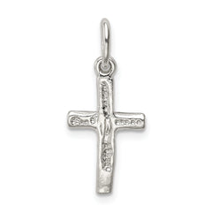 Sophia Jewelers Sterling Silver 925 Polished Crucifix Charm Anti-Tarnish