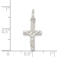 Sophia Jewelers Sterling Silver 925 Polished Crucifix Charm Anti-Tarnish