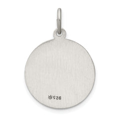 Sterling Silver 925 St. Christopher Medal Engravable Vintage Charm