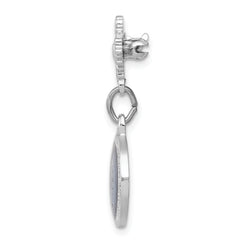 Sophia Jewelers Sterling Silver Miraculous Medal Pin with Enamel and Rhodium Finish