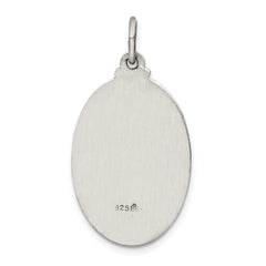 Sterling Silver 925 Saint Anthony Medal Antiqued Charm by Sophia Jewelers