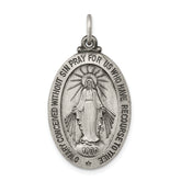 Sterling Silver Antiqued Miraculous Medal
