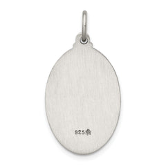 Sterling Silver 925 Antiqued Our Lady of Guadalupe Pendant Vintage Inspired