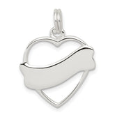 Sterling Silver Heart Charm