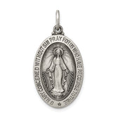 Sterling Silver Antiqued Miraculous Medal