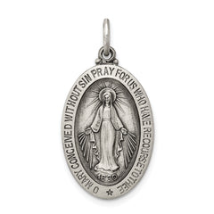 Sterling Silver Antiqued Miraculous Medal