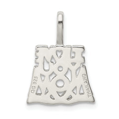 Sterling Silver 925 I Love You Mom Polished Pendant Gift Ready