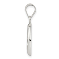 Sterling Silver 925 Heart Pendant with Polished Anti-Tarnish Finish