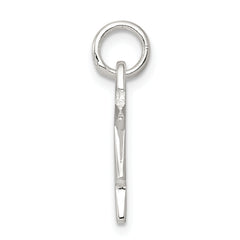 Sterling Silver 925 Polished Girl Charm Elegant Themed Pendant