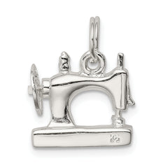 Sophia Jewelers 925 Sterling Silver Sewing Machine Charm with Rhodium Polish