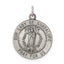 Our Lady of Guadalupe Medal in Sterling Silver, 23mm Antiqued - Sophia Jewelers