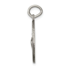 Sterling Silver 925 St. Jude Medal Antiqued Engravable Pendant