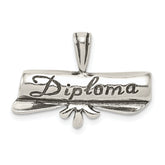 Sterling Silver Polish & Antique Diploma Pendant