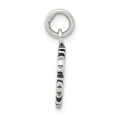 Sophia Jewelers 925 Sterling Silver Antique Snowflake Charm Pendant