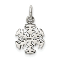 Sophia Jewelers 925 Sterling Silver Antique Snowflake Charm Pendant