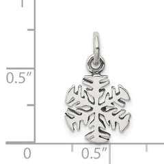 Sophia Jewelers 925 Sterling Silver Antique Snowflake Charm Pendant