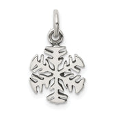 Sterling Silver Antique Snowflake Charm
