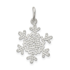 Sophia Jewelers Sterling Silver Snowflake Charm with Anti-Tarnish Coating