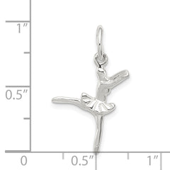 Sophia Jewelers Sterling Silver Ballerina Charm Polished Anti-Tarnish Children's