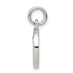 Sophia Jewelers Sterling Silver Moon and Star Charm with CZ Elegance