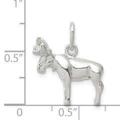 Sophia Jewelers Sterling Silver 3D Moose Charm with Polished Finish