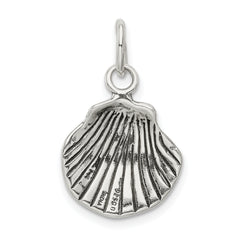 Sophia Jewelers Sterling Silver 925 Antiqued Sea Shell Charm Pendant