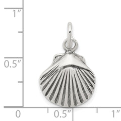 Sophia Jewelers Sterling Silver 925 Antiqued Sea Shell Charm Pendant
