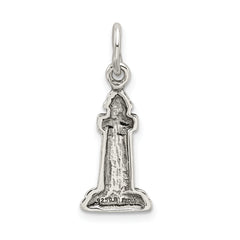 Sophia Jewelers Men's 925 Sterling Silver Antiqued Lighthouse Charm