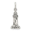 Sterling Silver Antiqued Lighthouse Charm