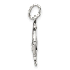 Sterling Silver 925 Men's Antiqued Sailboat Charm Pendant