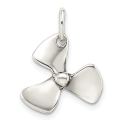 Sterling Silver 925 Polished Boat Propeller Charm for Men