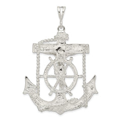 Sterling Silver 925 Mariner Cross Pendant Polished Anti-Tarnish Solid