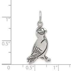 Sterling Silver Antiqued Puffin Charm