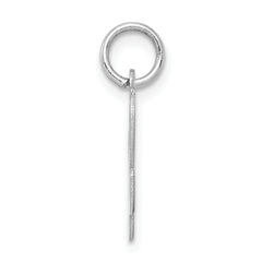 Sterling Silver 925 Rhodium-Plated Initial L Charm Elegant Craftsmanship