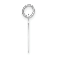 Sterling Silver 925 Unisex Initial H Charm Polished Medium