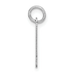 Sterling Silver 925 Unisex Polished Initial I Charm Pendant