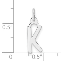 Sophia Jewelers Sterling Silver 925 Polished Unisex K Charm Pendant