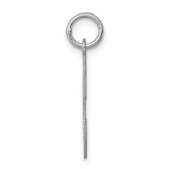 Sterling Silver Rhodium-Plated Large C Initial Charm Pendant