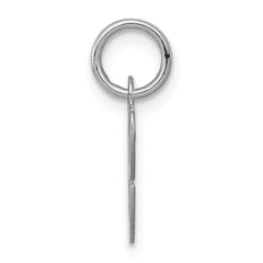 Sterling Silver 925 Script Initial C Charm Rhodium-Plated Elegant Design