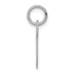 Sterling Silver Rhodium-Plated Initial G Charm Elegant Script Design