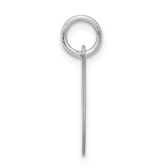 Sophia Jewelers Sterling Silver Rhodium-Plated Initial I Charm in Elegant Script