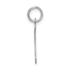 Sterling Silver Rhodium-Plated Initial C Charm Elegant Artisan Design