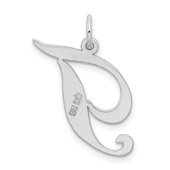 Sophia Jewelers Sterling Silver Initial T Charm with Rhodium Elegance