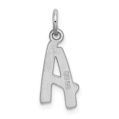 Sophia Jewelers Sterling Silver Rhodium Initial A Charm Elegant Design