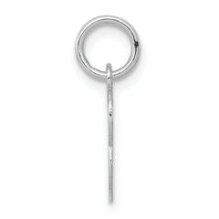 Sterling Silver 925 Initial B Charm Rhodium-Plated Elegant Design