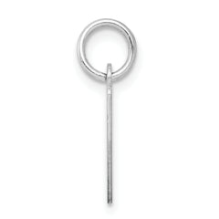 Sophia Jewelers Sterling Silver Rhodium Initial I Charm, Elegant & Timeless