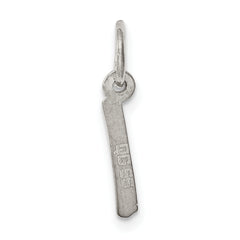 Sophia Jewelers Sterling Silver Rhodium Initial I Charm, Elegant & Timeless