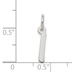 Sophia Jewelers Sterling Silver Rhodium Initial I Charm, Elegant & Timeless