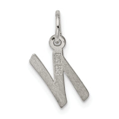 Sophia Jewelers Sterling Silver Initial N Charm with Rhodium Elegance